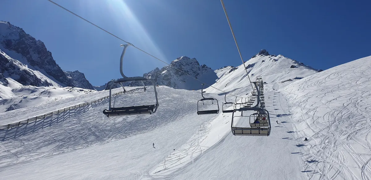 Chairlifts at Shymbulak